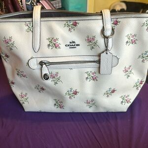 floral coach purse